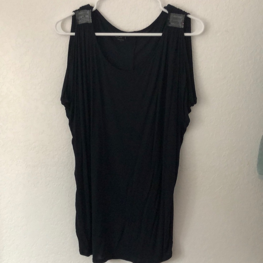 Loft Sequin Shoulder Blouse